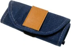 Kizer Feist V3499C1 Stonewashed 154CM, Denim Blue Micarta, Couteau De Poche, Justin Lundquist Design -Couteaux Soldes KZV3499C1 09 kizer