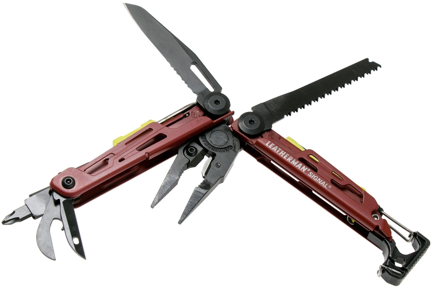 Leatherman Signal Crimson Red Pince Multifonction De Survie 2745, étui Nylon 6 Leatherman Signal Crimson Red Pince Multifonction De Survie 2745, étui Nylon - Image 4