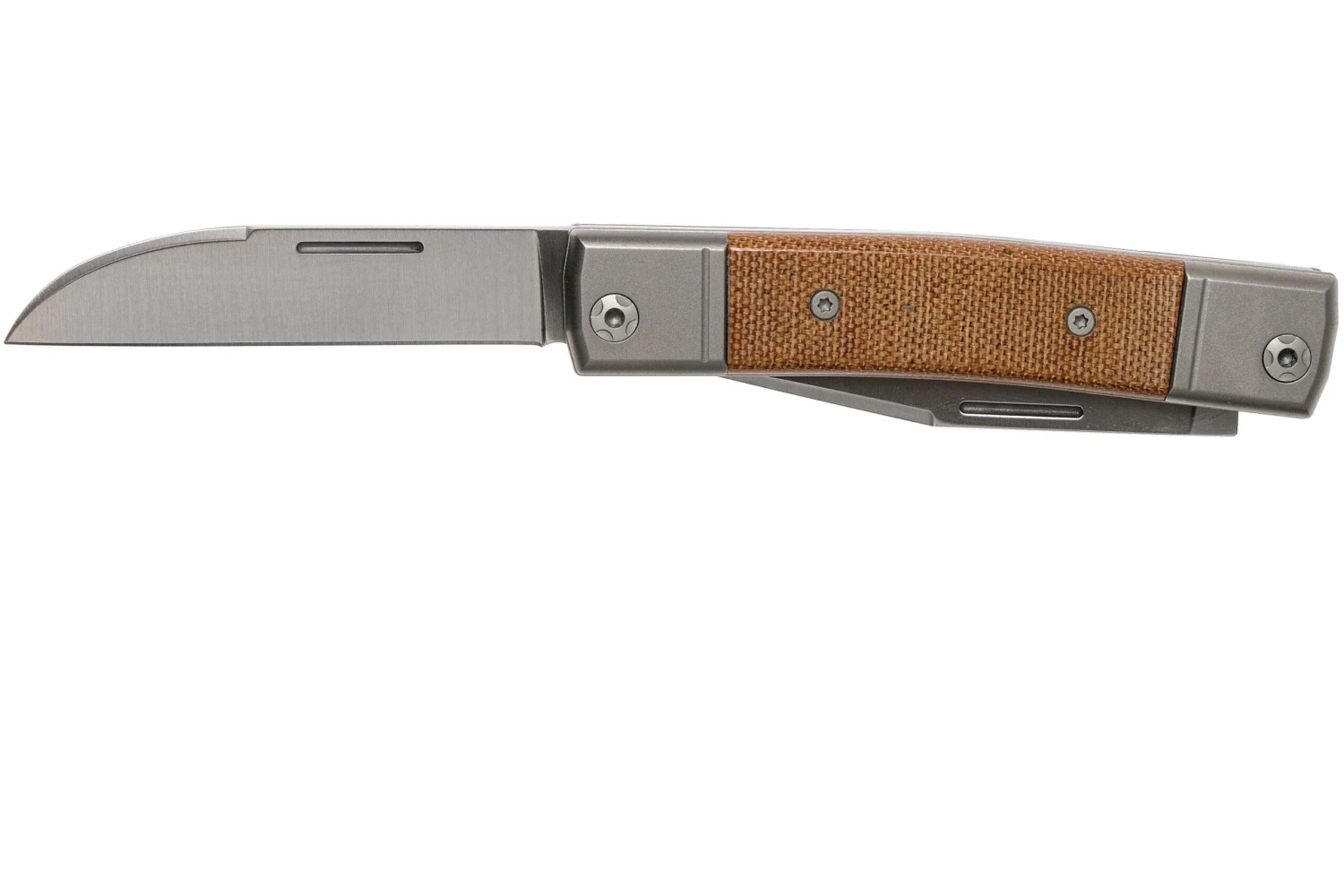 LionSteel BestMan BM13 CVN Natural Canvas Micarta Couteau De Poche Slipjoint 5 LionSteel BestMan BM13 CVN Natural Canvas Micarta Couteau De Poche Slipjoint - Image 3