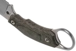 LionSteel H2 Drop Point CVG Green Canvas Micarta Couteau Fixe, Tommaso Rumici Design -Couteaux Soldes LI H2 CVG 04 lionsteel