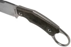 LionSteel H2 Drop Point CVG Green Canvas Micarta Couteau Fixe, Tommaso Rumici Design -Couteaux Soldes LI H2 CVG 05 lionsteel