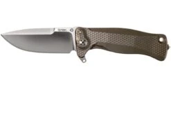 LionSteel SR11 Titanium Grey, Satin Blade, SR11 G Couteau De Poche