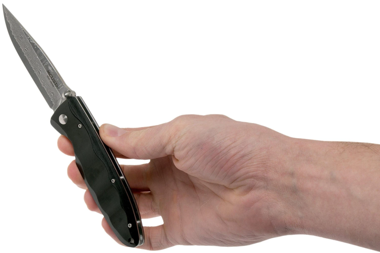 Mcusta MC-17D Classic Wave, Black Pakkawood, Couteau De Gentleman 10 Mcusta MC-17D Classic Wave, Black Pakkawood, Couteau De Gentleman - Image 8