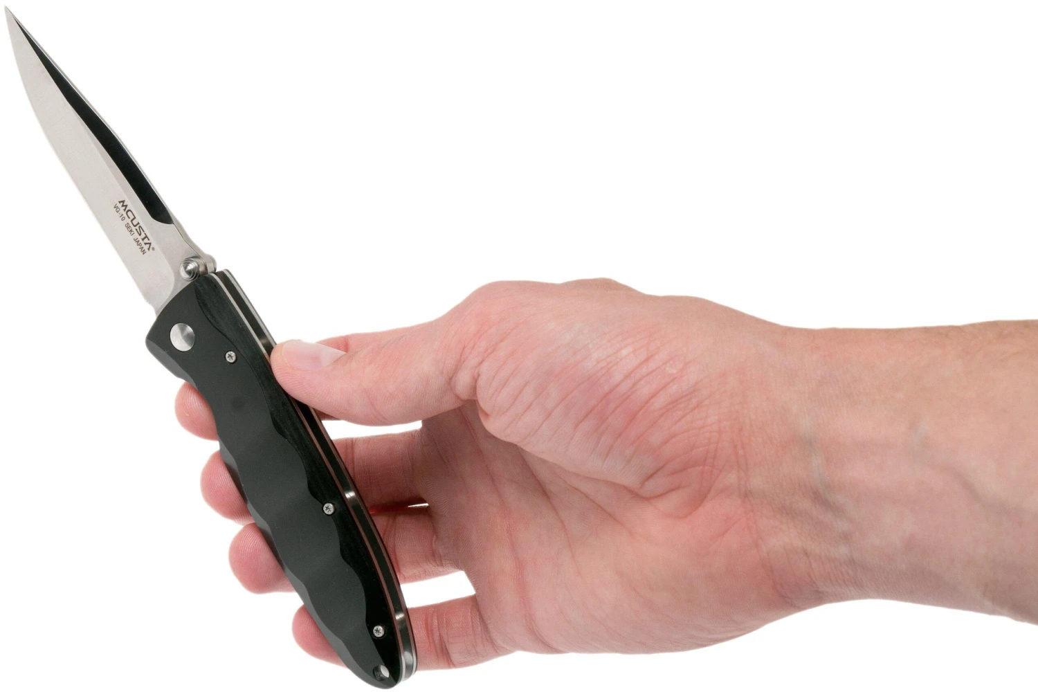 Mcusta MC-17V Classic Wave, Black Pakkawood Couteau De Poche 10 Mcusta MC-17V Classic Wave, Black Pakkawood Couteau De Poche - Image 8