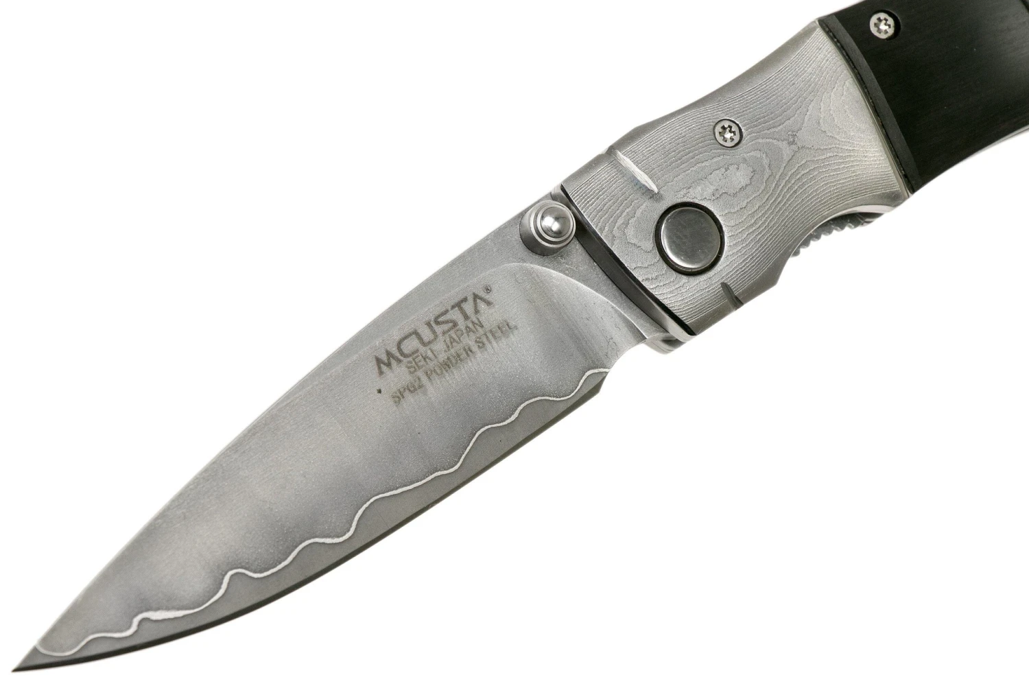 Mcusta MC-146G Shinra Mixture Bamboo, Black Pakkawood, Couteau De Gentleman 5 Mcusta MC-146G Shinra Mixture Bamboo, Black Pakkawood, Couteau De Gentleman - Image 3