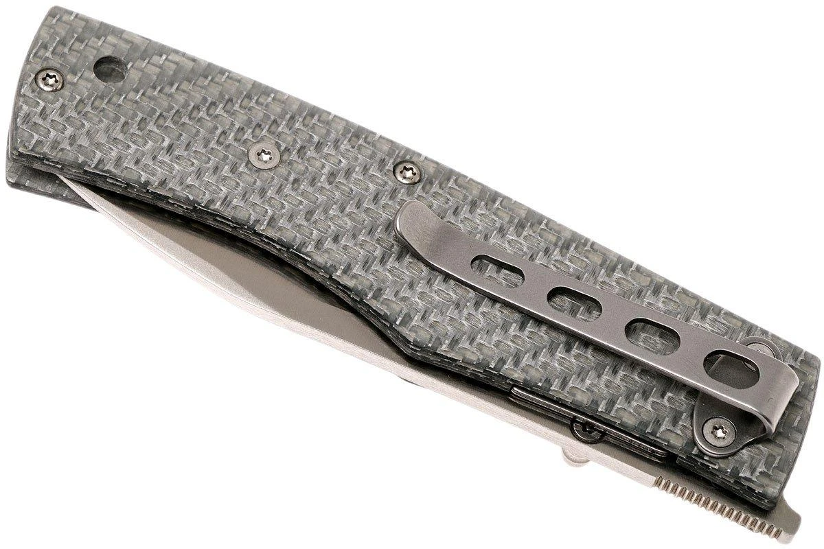 Maserin Carbon 392/CA Silver Carbonfiber Couteau De Poche 6 Maserin Carbon 392/CA Silver Carbonfiber Couteau De Poche - Image 4