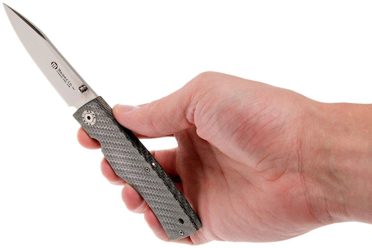 Maserin Carbon 392/CA Silver Carbonfiber Couteau De Poche 10 Maserin Carbon 392/CA Silver Carbonfiber Couteau De Poche - Image 8