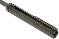 MKM Flame Dagger FL02-GCT Green Canvas Micarta Couteau De Poche, Michael Zieba Design -Couteaux Soldes MMK FL02 GCT 07 mkm knives