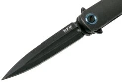 MKM Flame Dagger FL02-TDSW Dark Stonewashed Titanium Couteau De Poche, Michael Zieba Design -Couteaux Soldes MMK FL02 TDSW 03 mkm knives