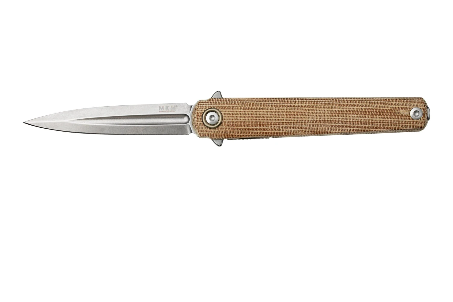 MKM Flame Light FL02L-NC Dagger, Natural Micarta, Couteau De Poche 3 MKM Flame Light FL02L-NC Dagger, Natural Micarta, Couteau De Poche