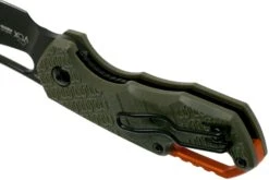 MKM Isonzo FX03-2PGO Cleaver OD Green FRN, Black Blade Couteau De Poche, Jesper Voxnaes Design -Couteaux Soldes MMK FX03 2PGO 05 mkm knives