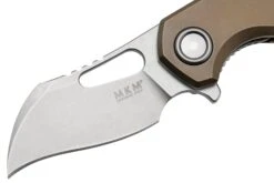 MKM Isonzo FX03M-1TBR, Hawkbill Stonewashed Böhler M390 Bronze Titanium, Couteau De Poche 10 MKM Isonzo FX03M-1TBR, Hawkbill Stonewashed Böhler M390 Bronze Titanium, Couteau De Poche -Couteaux Soldes MMK FX03M 1TBR 03 mkm