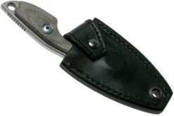 MKM Mikro 1 Drop, Stonewashed Green Canvas Micarta Couteau De Cou, Jesper Voxnaes Design -Couteaux Soldes MMK MR01 GC 06 mkm knives