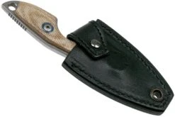 MKM Mikro 1 Drop, Stonewashed Natural Canvas Micarta Couteau De Cou, Jesper Voxnaes Design 15 MKM Mikro 1 Drop, Stonewashed Natural Canvas Micarta Couteau De Cou, Jesper Voxnaes Design -Couteaux Soldes MMK MR01 NC 06 mkm knives