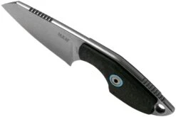 MKM Mikro 2 Wharncliffe, Stonewashed Carbon Fibre Couteau De Cou, Jesper Voxnaes Designr -Couteaux Soldes MMK MR02 CF 04 mkm knives