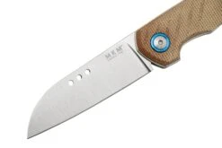 MKM Root RT-NC Satin Natural Canvas Micarta, Couteau De Poche, Jens Anso Design -Couteaux Soldes MMK RT NC 03 mkm