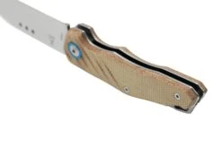 MKM Root RT-NC Satin Natural Canvas Micarta, Couteau De Poche, Jens Anso Design -Couteaux Soldes MMK RT NC 04 mkm