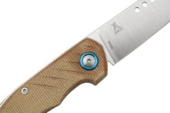 MKM Root RT-NC Satin Natural Canvas Micarta, Couteau De Poche, Jens Anso Design -Couteaux Soldes MMK RT NC 05 mkm