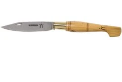 Nontron No. 25 Turning Ferrule, Boxwood, Clog Shape NN25 Couteau De Poche