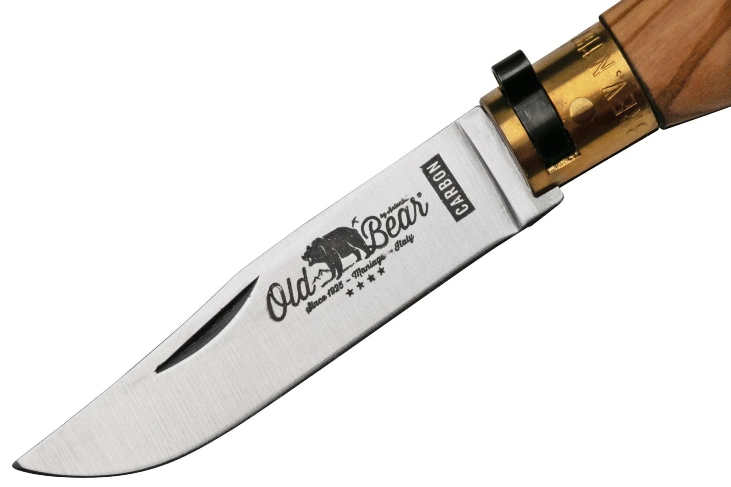 Old Bear Classical Olive Carbon M, 9306-19-LU Couteau De Poche 5 Old Bear Classical Olive Carbon M, 9306-19-LU Couteau De Poche - Image 3