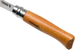 Opinel Couteau De Poche No.8 Gamme De Luxe Avec étui En Cuir, Acier Carbone -Couteaux Soldes OP000815 05 opinel v202004