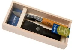 Opinel Couteau De Poche No.8 Gamme De Luxe Avec étui En Cuir, Acier Carbone -Couteaux Soldes OP000815 09 opinel v202004