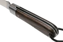 Otter Anchor Knife 172 LB Large Carbon, Smoked Oak, Stainless Anchor, Leather Strap, Couteau De Poche -Couteaux Soldes OR172LB 05 otter