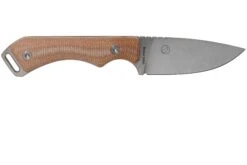QSP Knife Workaholic QS124-A SK03 Brown Micarta Couteau Fixe -Couteaux Soldes QS124 A 02 qsp