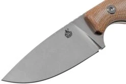 QSP Knife Workaholic QS124-A SK03 Brown Micarta Couteau Fixe -Couteaux Soldes QS124 A 03 qsp
