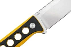 QSP Knife Canary QS141-A1 Stonewashed, Black Yellow G10, Couteau De Cou -Couteaux Soldes QS141 A1 05 qsp