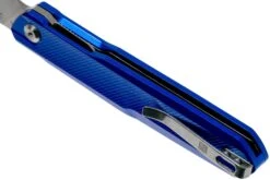 Real Steel G5 Metamorph Frontflipper Mk. II 7838 Intense Blue Couteau De Poche, Ostap Hel Design -Couteaux Soldes RL7838 05 real steel knives