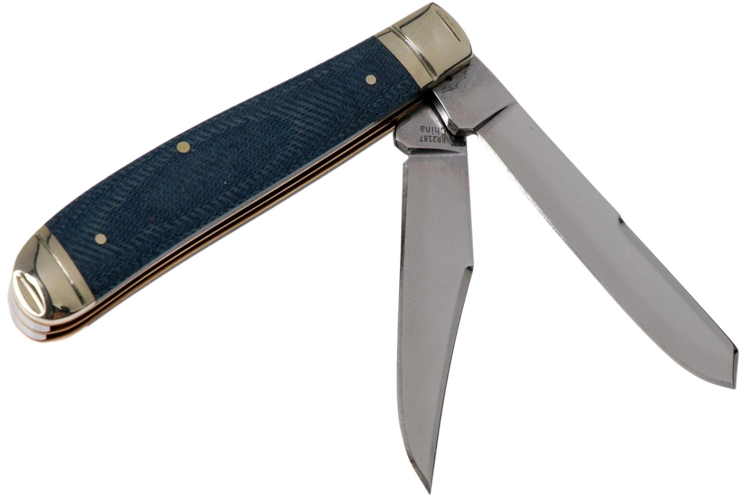 Rough Ryder Mini Trapper Denim RR2187 Carbon Couteau De Poche Slipjoint 4 Rough Ryder Mini Trapper Denim RR2187 Carbon Couteau De Poche Slipjoint - Image 2