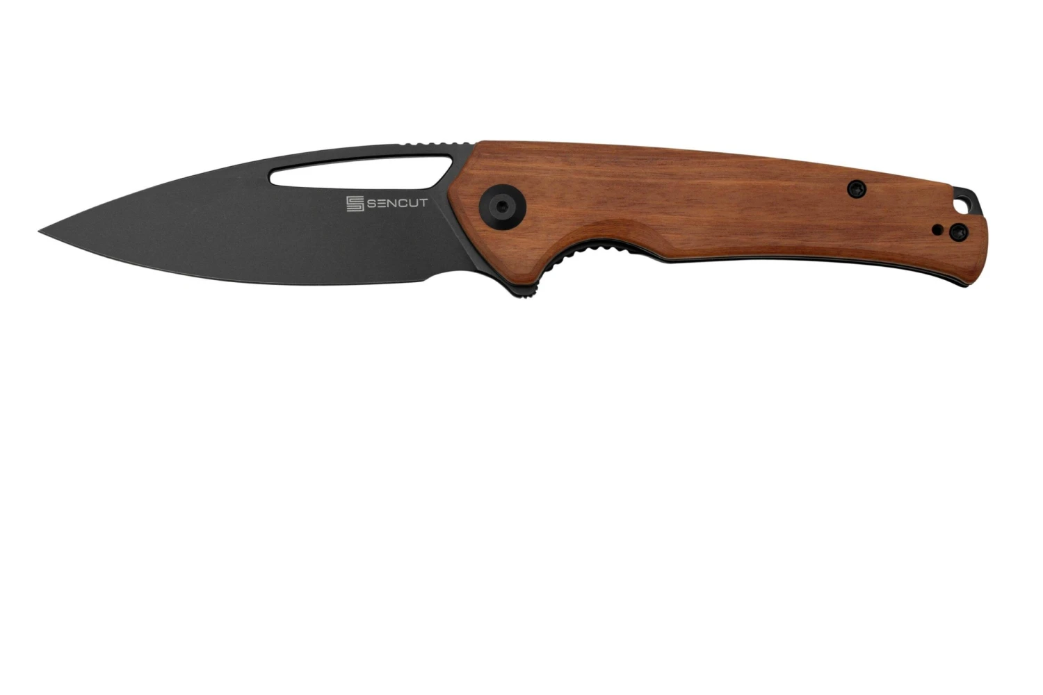 SENCUT Mims S21013-4 Guibourtia Wood Black Stonewashed, Couteau De Poche 3 SENCUT Mims S21013-4 Guibourtia Wood Black Stonewashed, Couteau De Poche