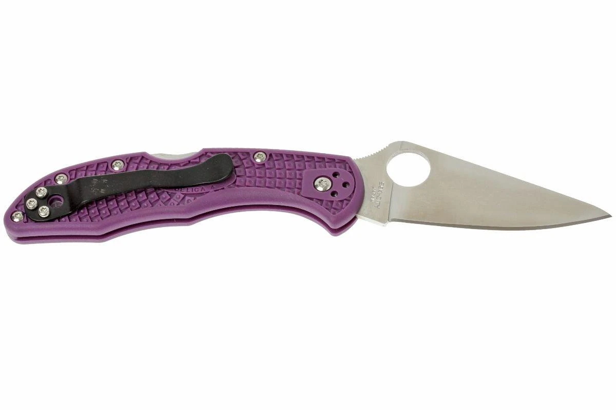 Spyderco Delica 4 Purple C11FPPR Couteau De Poche 4 Spyderco Delica 4 Purple C11FPPR Couteau De Poche - Image 2