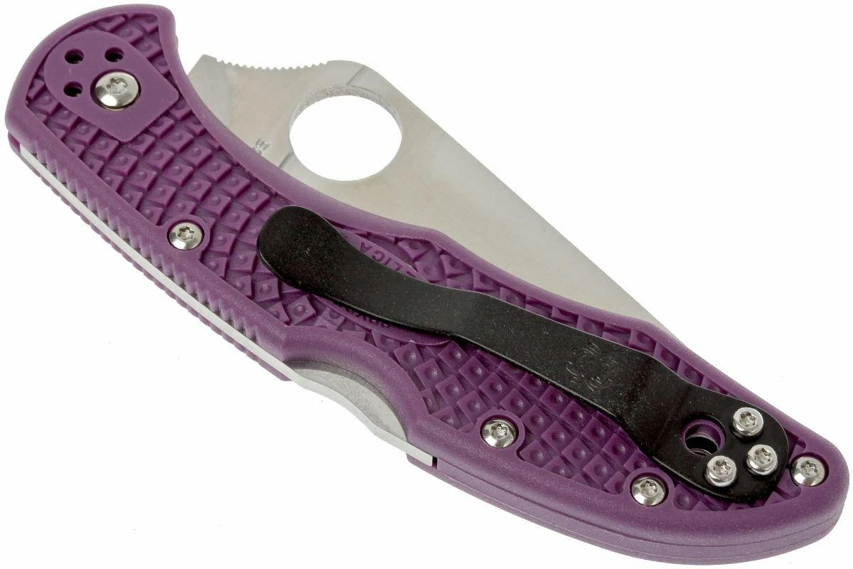 Spyderco Delica 4 Purple C11FPPR Couteau De Poche 6 Spyderco Delica 4 Purple C11FPPR Couteau De Poche - Image 4