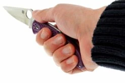 Spyderco Delica 4 Purple C11FPPR Couteau De Poche 15 Spyderco Delica 4 Purple C11FPPR Couteau De Poche -Couteaux Soldes SPC11FPPR 07 spyderco delica 4 paars spc11fppr d7