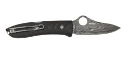 Spyderco SpyOpera C255CFPD Carbon Fiber, Damasteel, Sprint Run, Couteau De Poche -Couteaux Soldes SPC255CFPD 02 spyderco