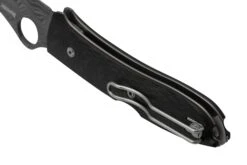 Spyderco SpyOpera C255CFPD Carbon Fiber, Damasteel, Sprint Run, Couteau De Poche -Couteaux Soldes SPC255CFPD 04 spyderco