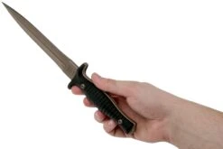 Spartan Blades George V14 Dagger Flat Dark Earth Blade, Black Handle, Dague -Couteaux Soldes USSB27DEBKKYBK 06 spartan blades