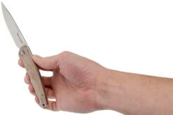 Viper Key V5976CN Natural Canvas Micarta Couteau De Pohce, Jesper Voxnaes Design -Couteaux Soldes VPV5976CN 08 viper