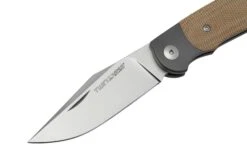 Viper Twin, V6002CN, Satin M390, Couteau De Poche Natural Canvas Micarta, Fabrizio Silvestrelli Design -Couteaux Soldes VPV6002CN 03 viper