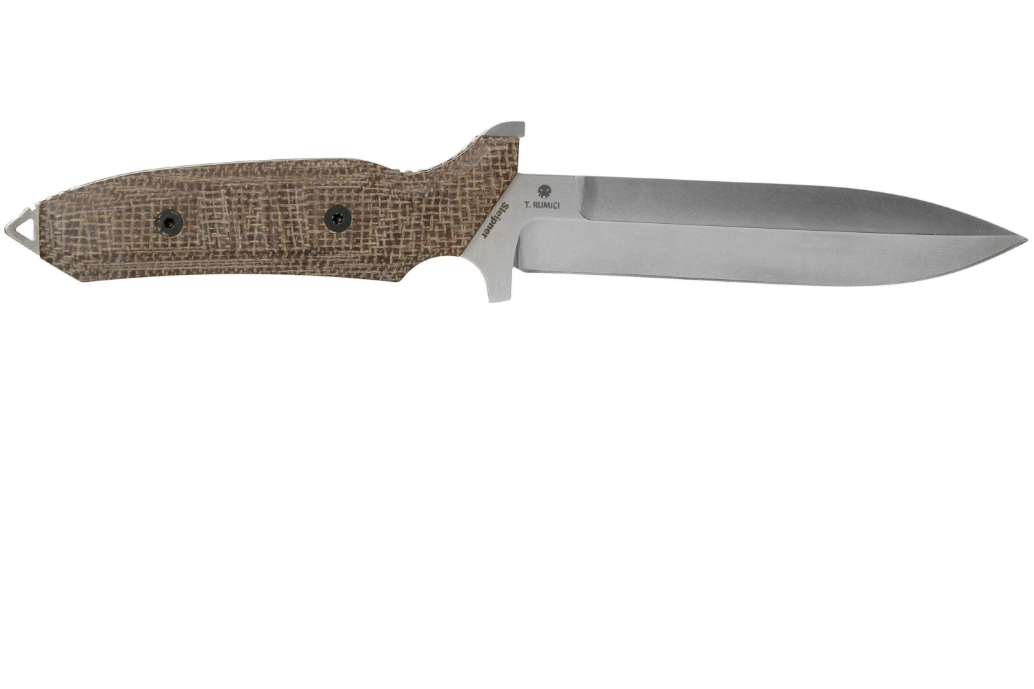Viper Fearless VT4018CM Sleipner Stonewashed, Brown Canvas Micarta, Couteau Fixe, Rumici Design 4 Viper Fearless VT4018CM Sleipner Stonewashed, Brown Canvas Micarta, Couteau Fixe, Rumici Design - Image 2