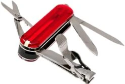 Victorinox Nail Clip 580, Couteau Suisse, Rouge Transparent -Couteaux Soldes VT0 6463 T 03 victorinox vt0 6463 t 03