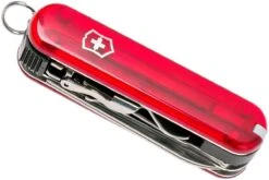 Victorinox Nail Clip 580, Couteau Suisse, Rouge Transparent -Couteaux Soldes VT0 6463 T 07 victorinox vt0 6463 t 07