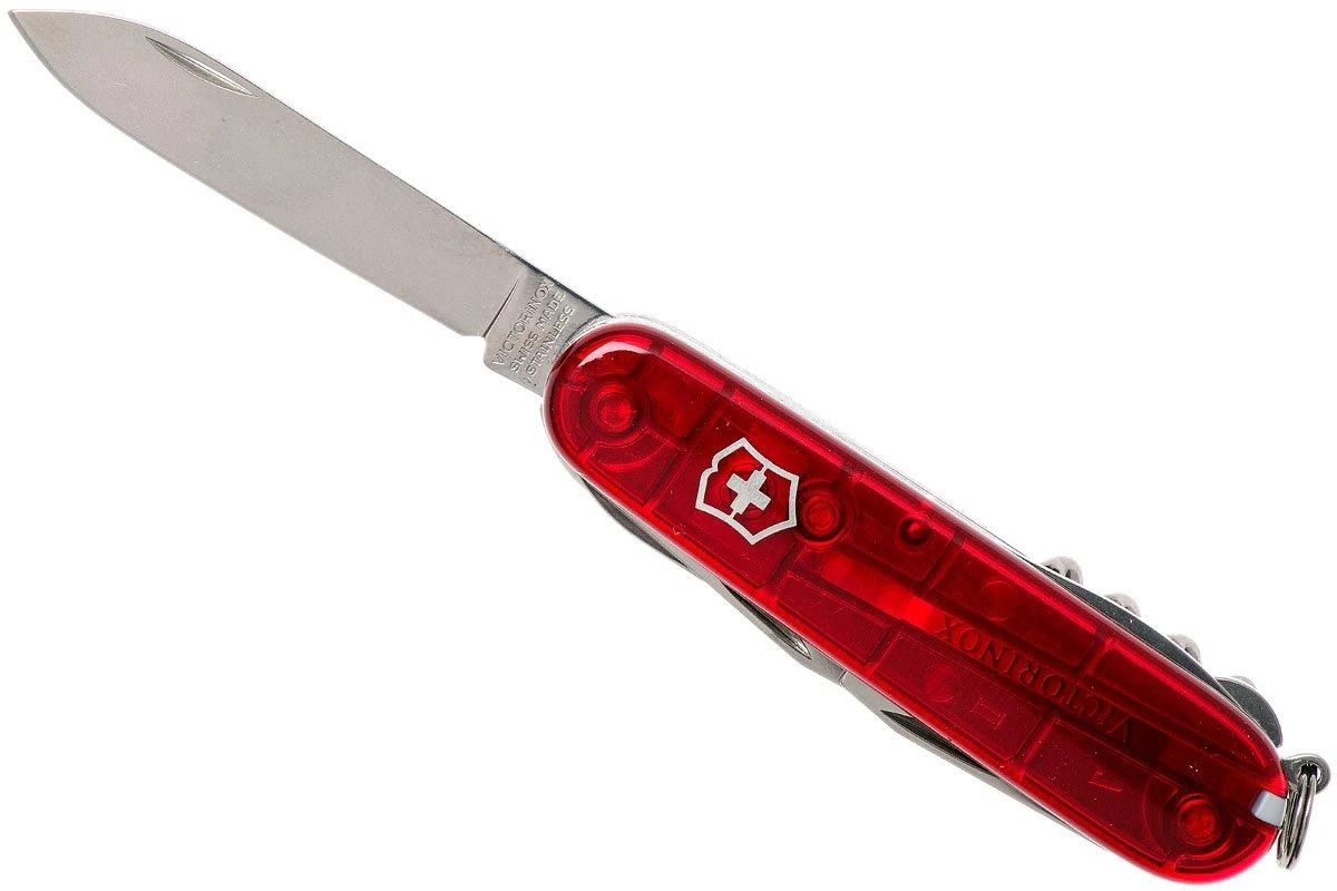 Victorinox Huntsman Rouge Transparent 1.3713.T Couteau Suisse 6 Victorinox Huntsman Rouge Transparent 1.3713.T Couteau Suisse - Image 4