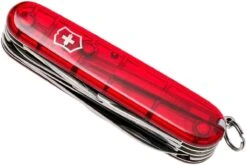 Victorinox Huntsman Rouge Transparent 1.3713.T Couteau Suisse 12 Victorinox Huntsman Rouge Transparent 1.3713.T Couteau Suisse -Couteaux Soldes VT1 3713 T 05 victorinox vt1 3713 t 05