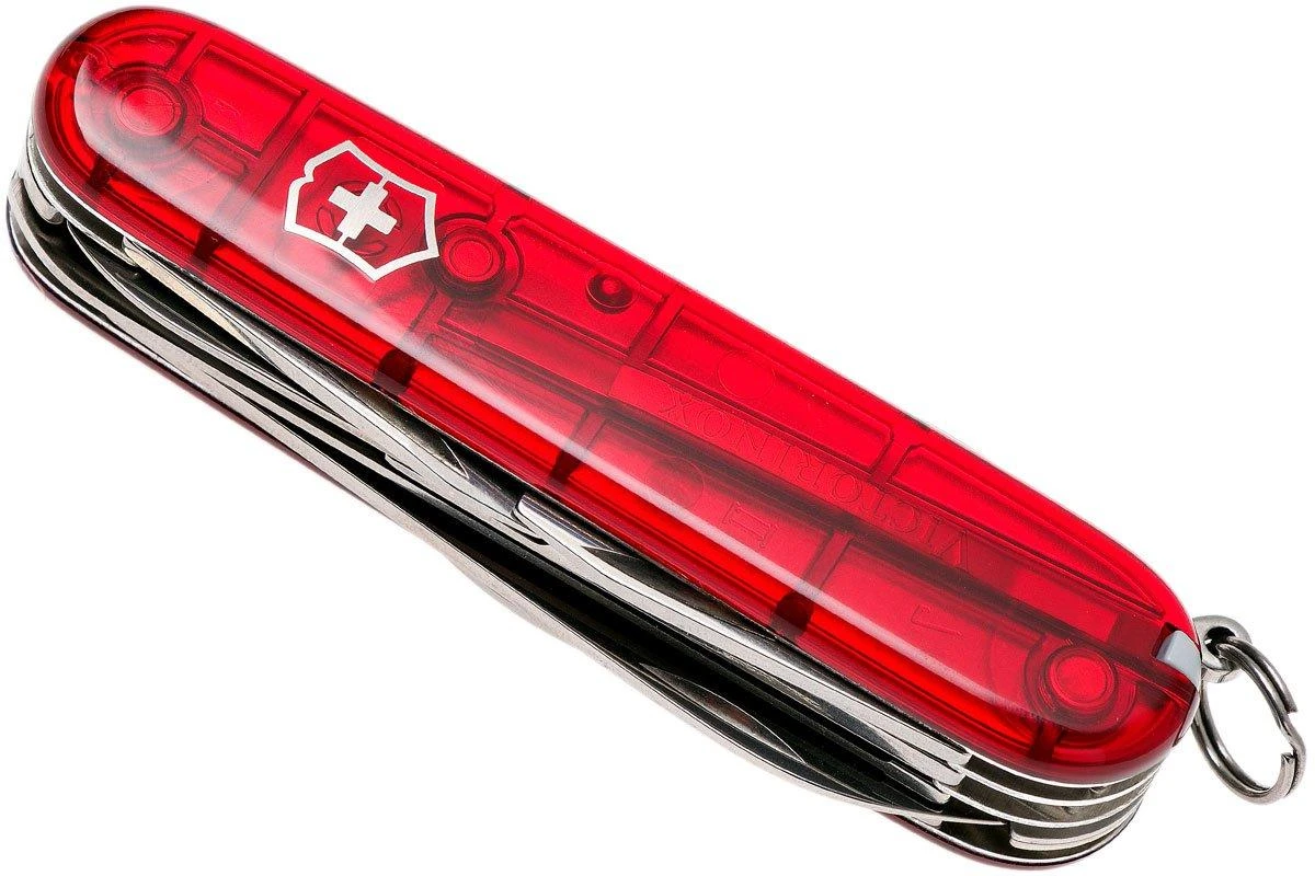 Victorinox Huntsman Rouge Transparent 1.3713.T Couteau Suisse 7 Victorinox Huntsman Rouge Transparent 1.3713.T Couteau Suisse - Image 5