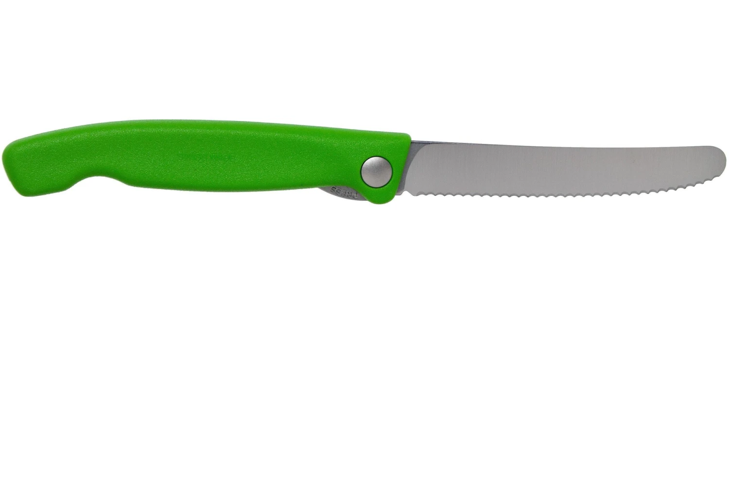 Victorinox SwissClassic 6.7836.F4B Couteau à Légumes Pliant Dentelé, Vert 4 Victorinox SwissClassic 6.7836.F4B Couteau à Légumes Pliant Dentelé, Vert - Image 2