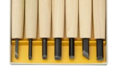 Yoshiharu Y-7 Mitomoto Couteaux à Bois Japonais, Set De 7 -Couteaux Soldes YSH 015 03 yoshiharu